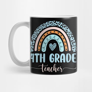 4th Grade Teacher Leopard  First Day Of School Mug